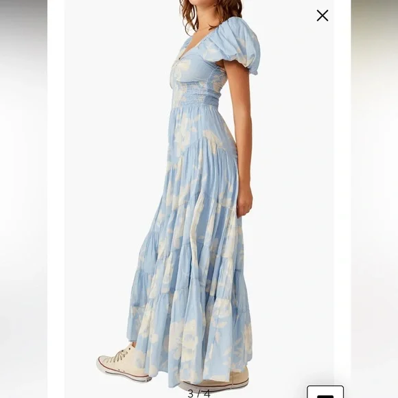 Free People Sundrenched Floral Tiered Maxi Sundress - Picture 3 of 6